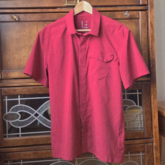 Arc'teryx Elaho Snap Button Short Sleeve Tech Shirt - Medium - Picture 2 of 6